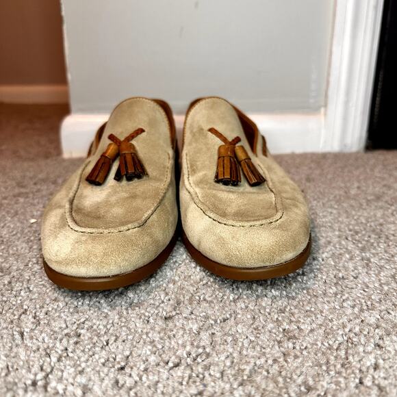 Magnanni Delrey II Tassel Loafer, Suede Calfskin Leather Men's 10.5 M - Picture 5 of 12